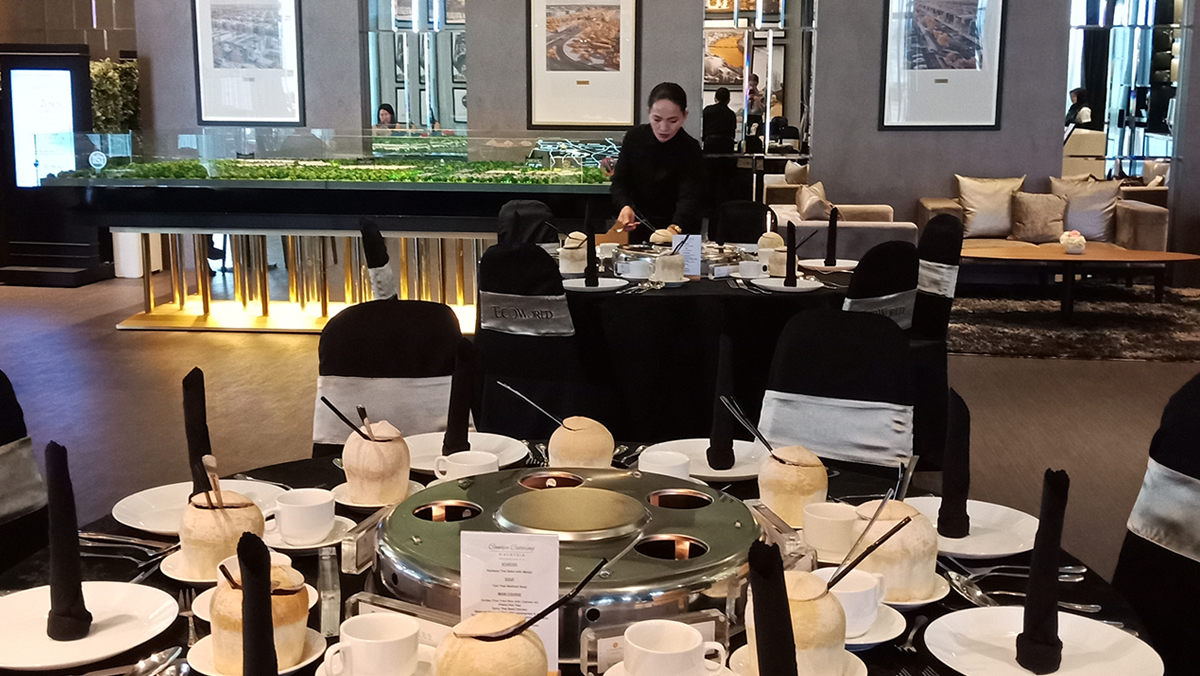 Dome Set Buffet Catering for Property Company Ramadan Open House